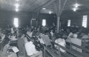 1978, Image of Holly Springs Community singing Sacred Harp